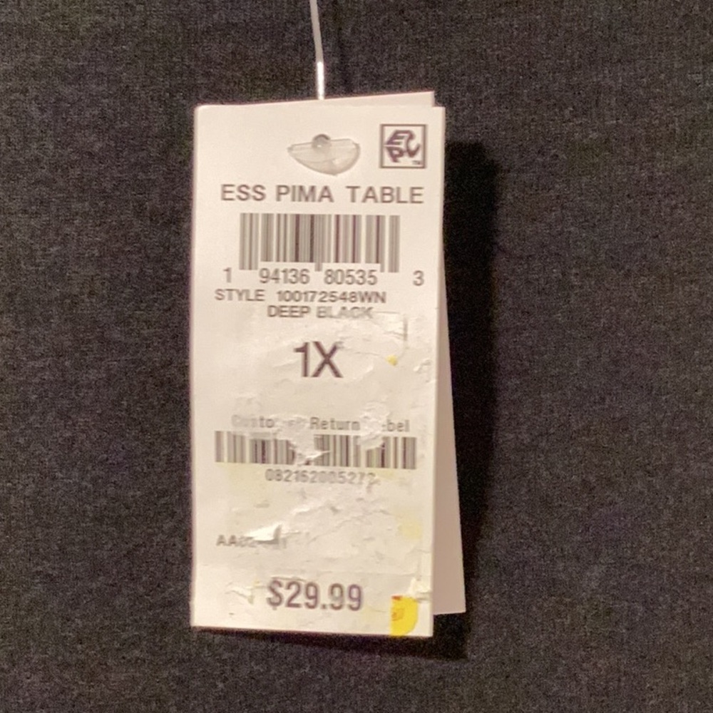 NWT‎ Style & Co Size 1X Top Deep Black - Picture 3 of 5